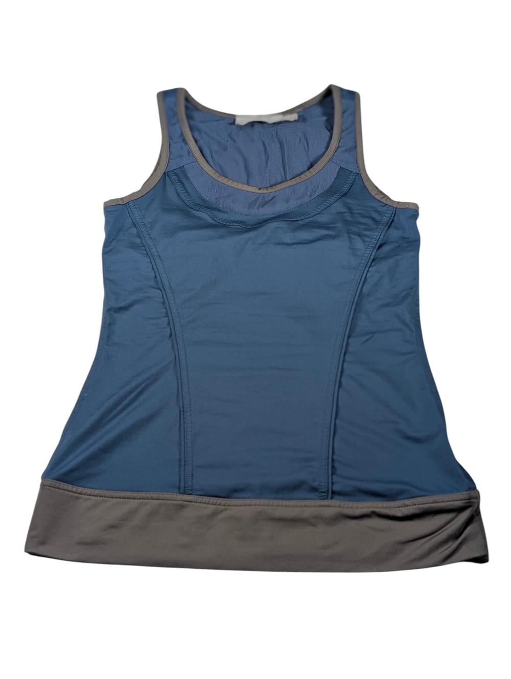 Adidas X Stella McCartney Blue/Gray Tank Top with Built in Bra Size Small